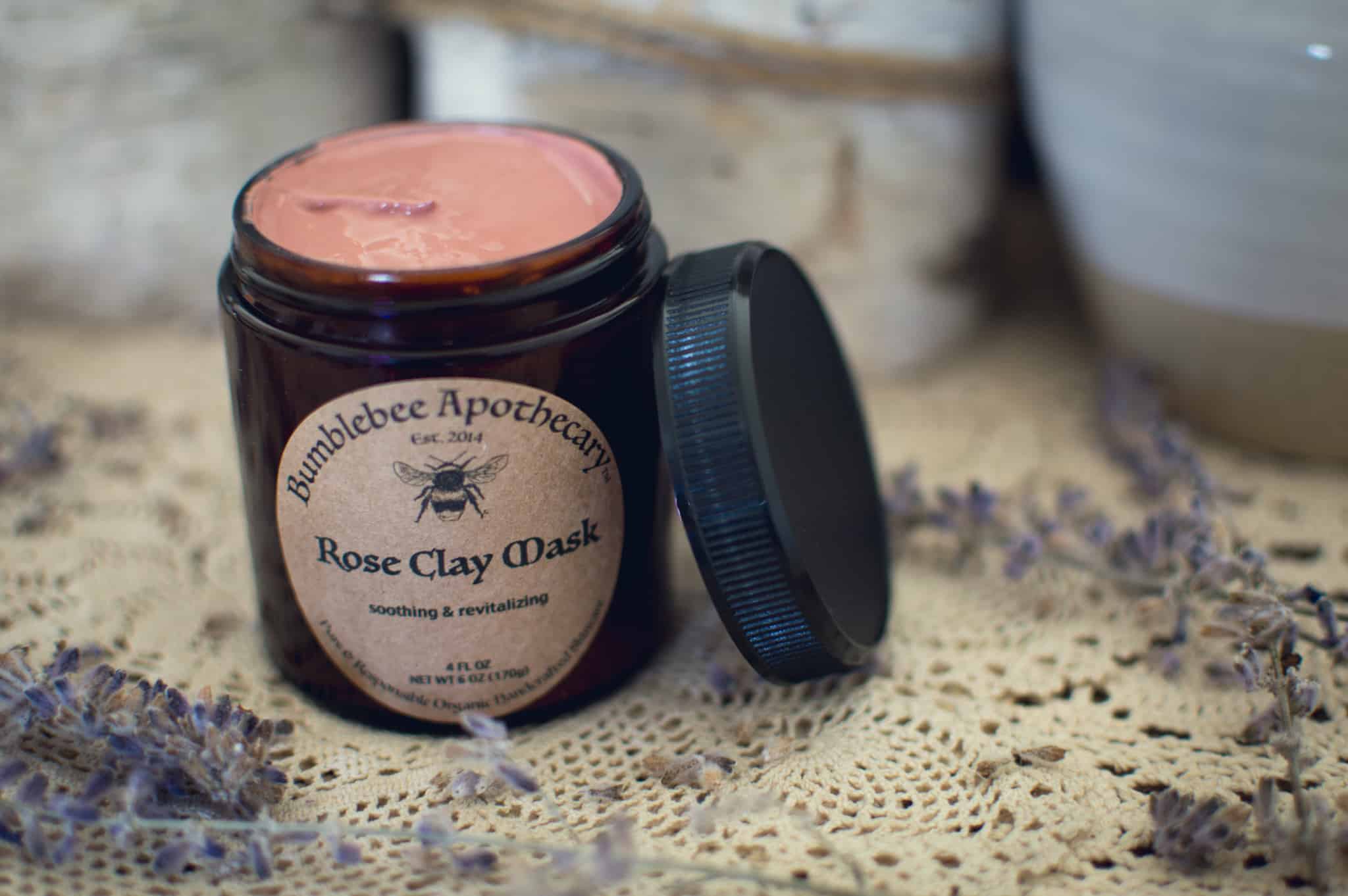 Rose clay face mask diy face mask for sensitive skin
