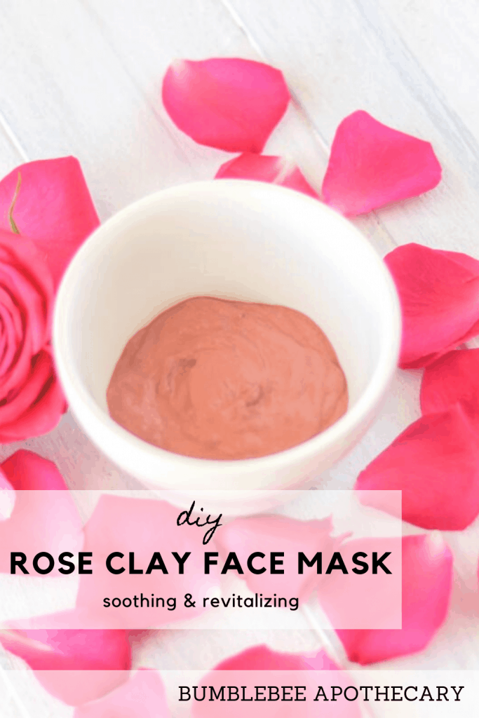 This DIY rose clay face mask is my most favorite face mask ever! It is great for soothing skin, reducing redness and blemishes, and hydrating. #roseclay #pinkclay #mask #facemask #diy