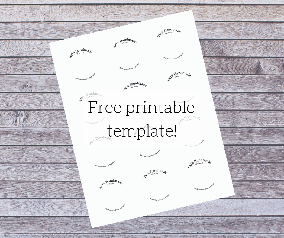 free printable label template