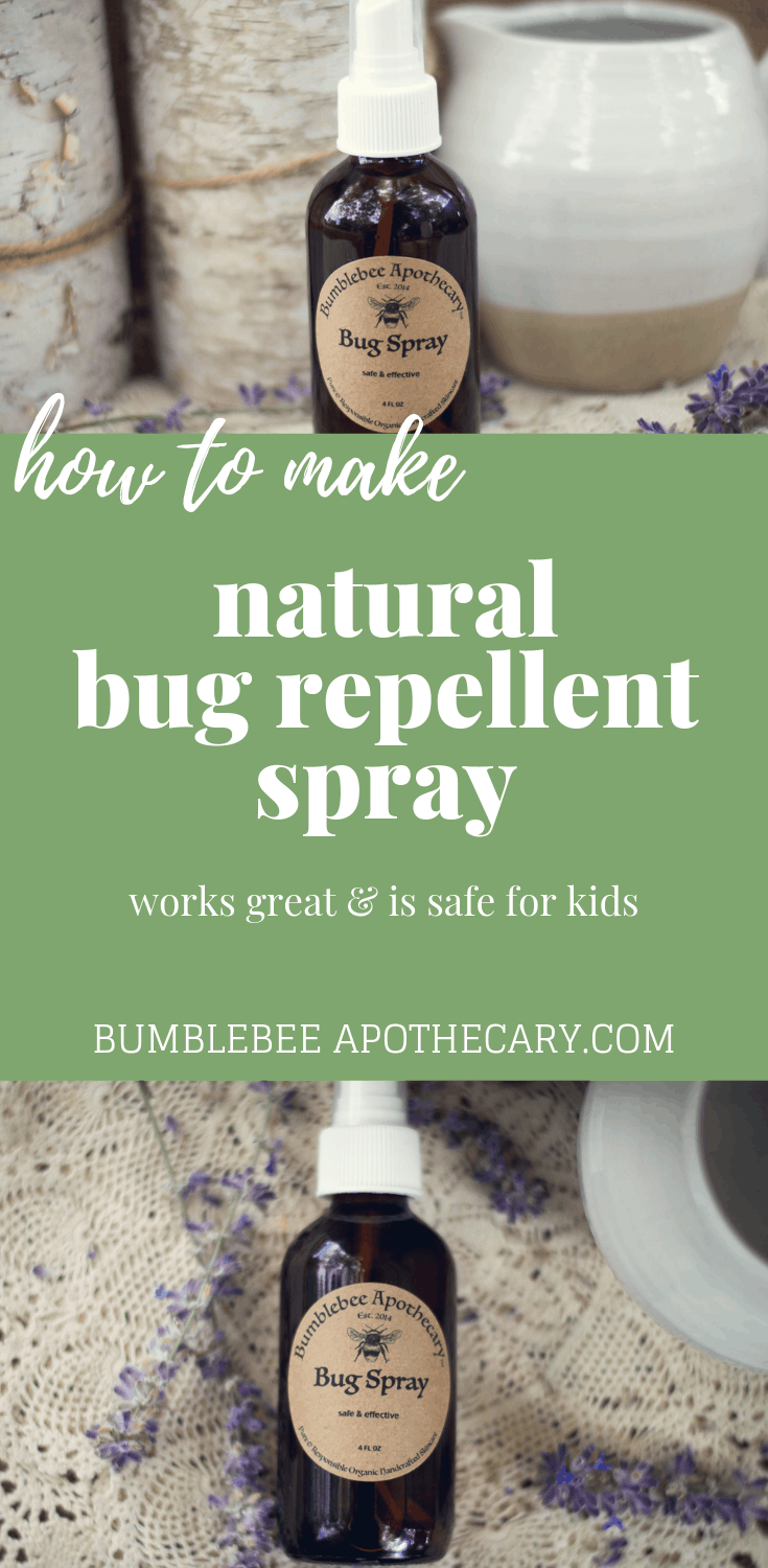 Natural bug repellent that is safe for kids and really works! #bugspray #homemade #DIY #natural #nontoxic #kidsafe #essentialoils