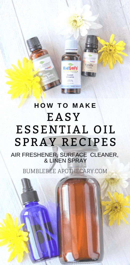 Easy essential oil spray recipes #essentialoils #recipes #home