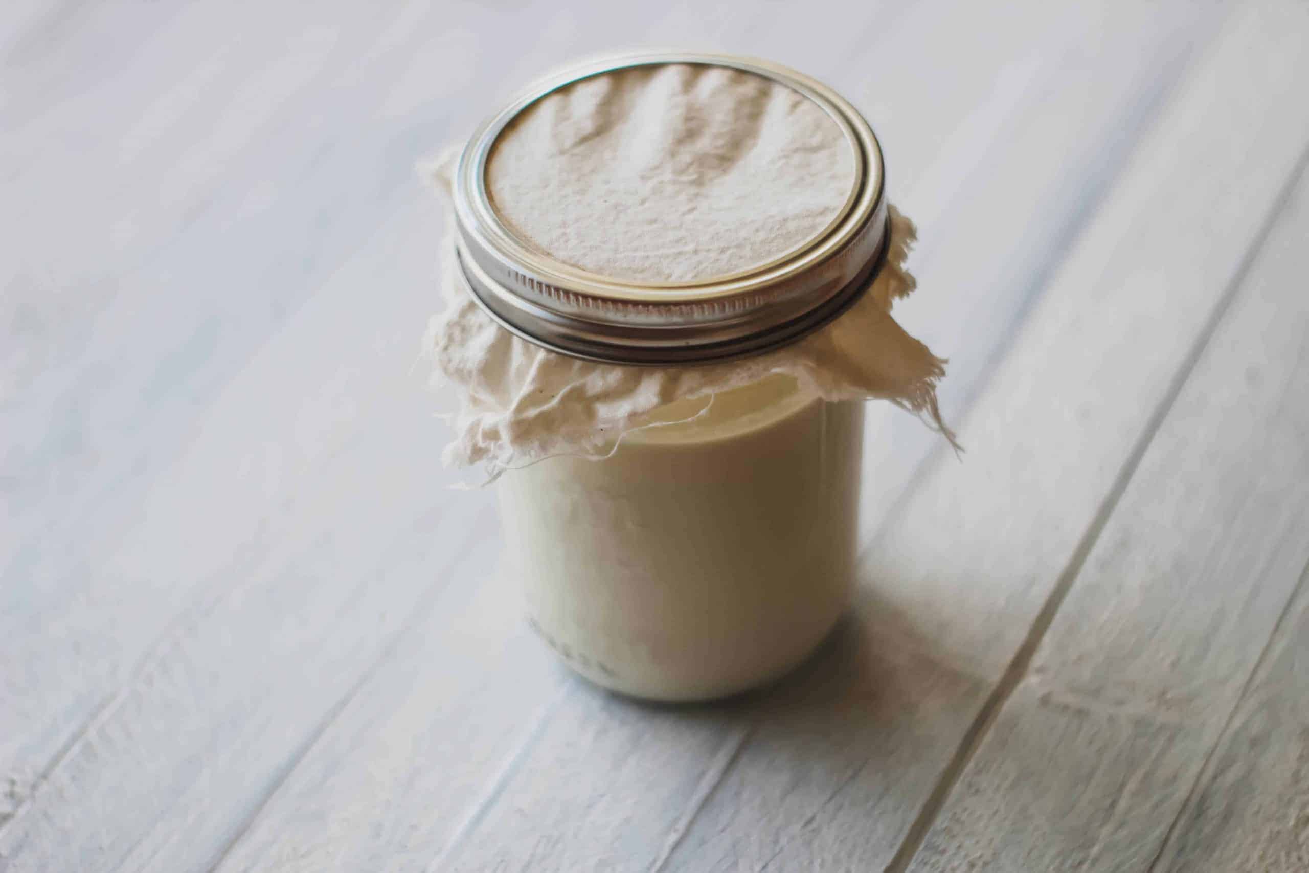 How to make kefir with raw milk