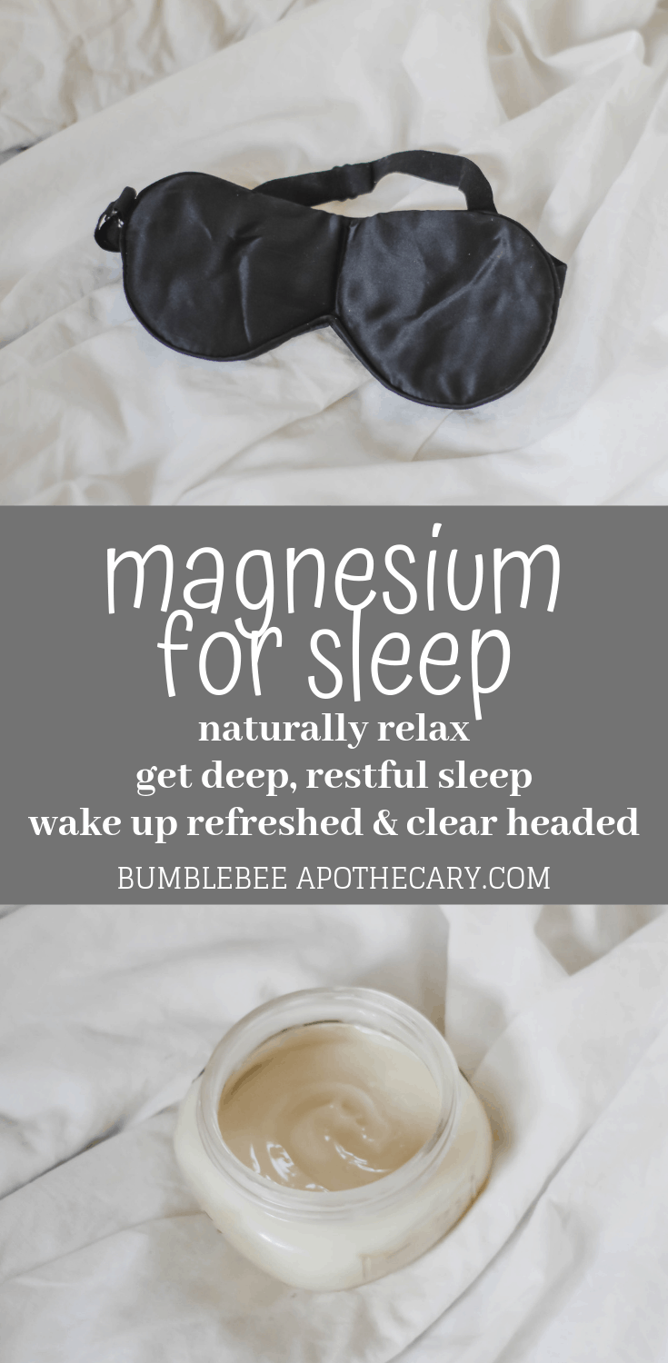 Magnesium for sleep - naturally relax and get deep, restful sleep, wake up refreshed and clear headed #magnesium #magnesiumdeficiency #sleep #naturalremedies #insomnia
