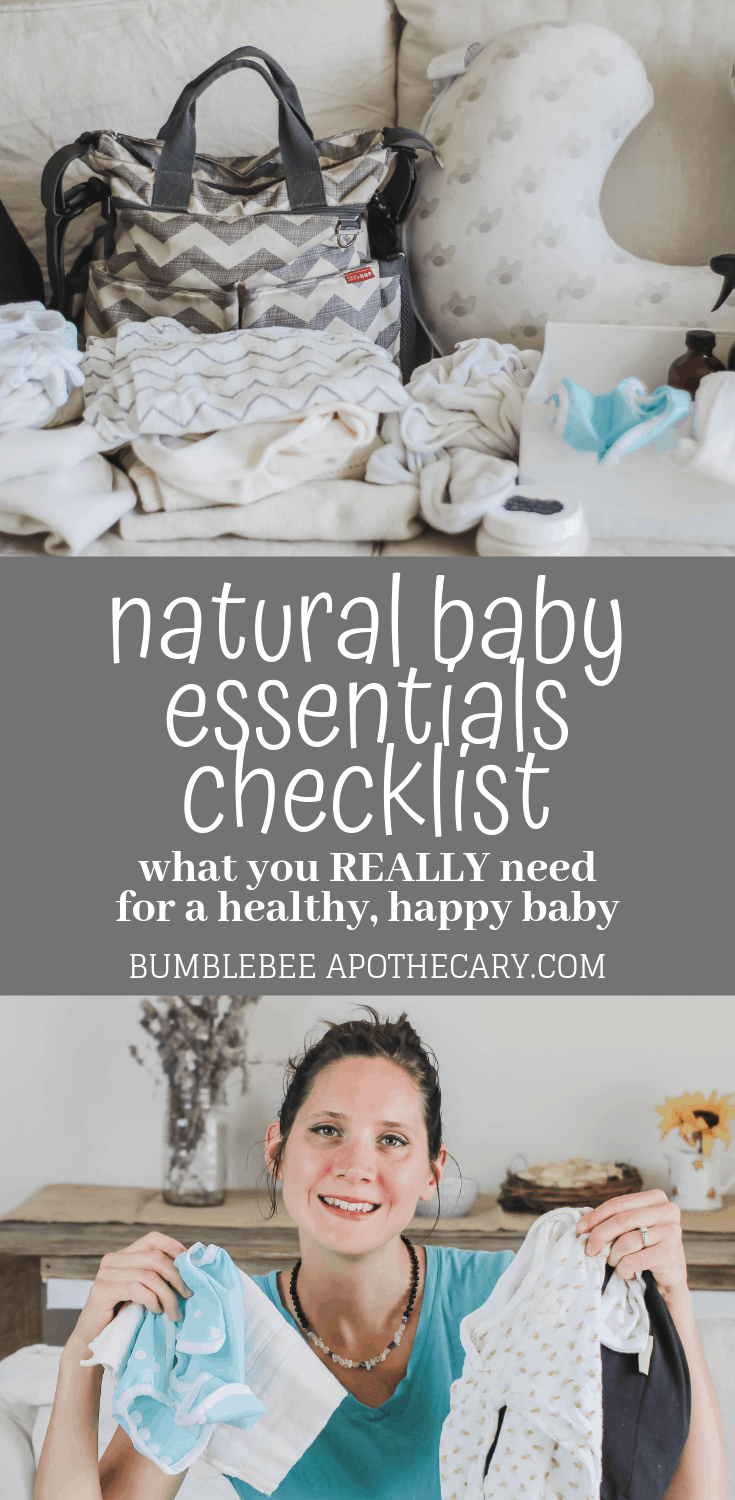 Natural baby essentials checklist - the minimalist baby essentials checklist for a healthy baby #newborn #essentials #checklist #registry 