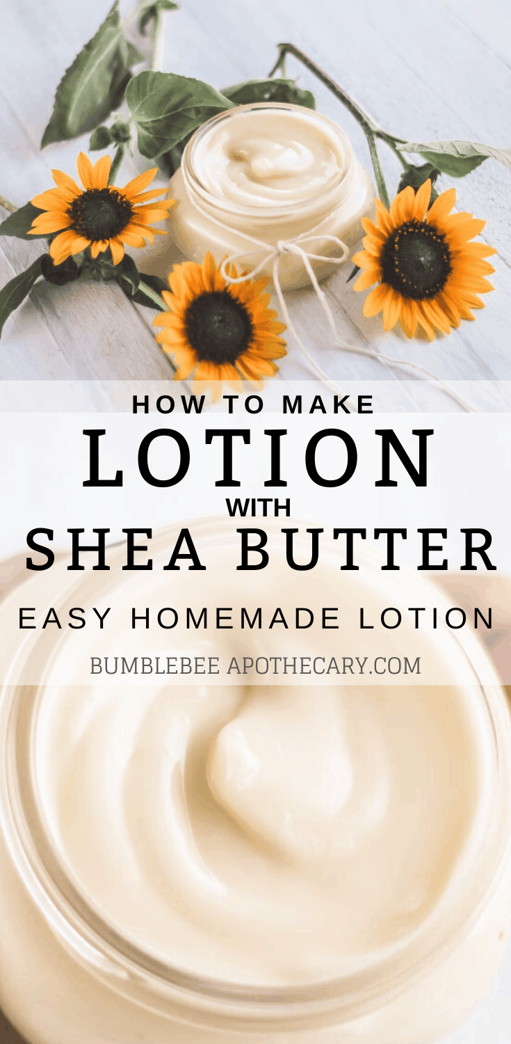 How to Make Lotion with Shea Butter Bumblebee Apothecary