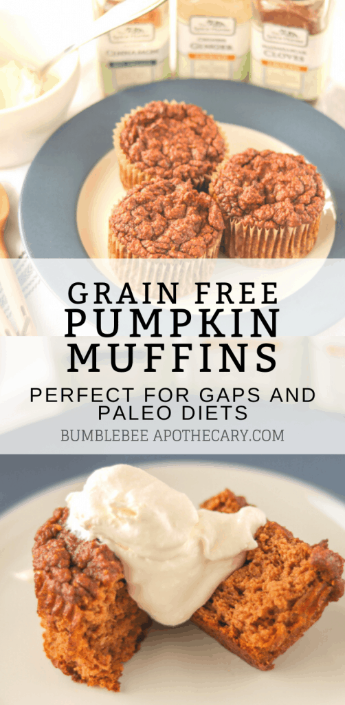 GAPS pumpkin muffins that are healthy, grain free, paleo, and so delicious! #pumpkin #muffins #gapsdiet #grainfree #paleo #healthy