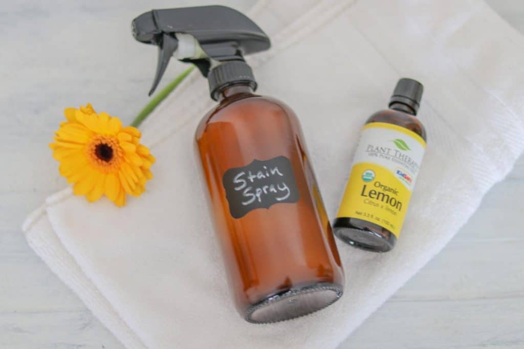 Lemon essential oil stain remover