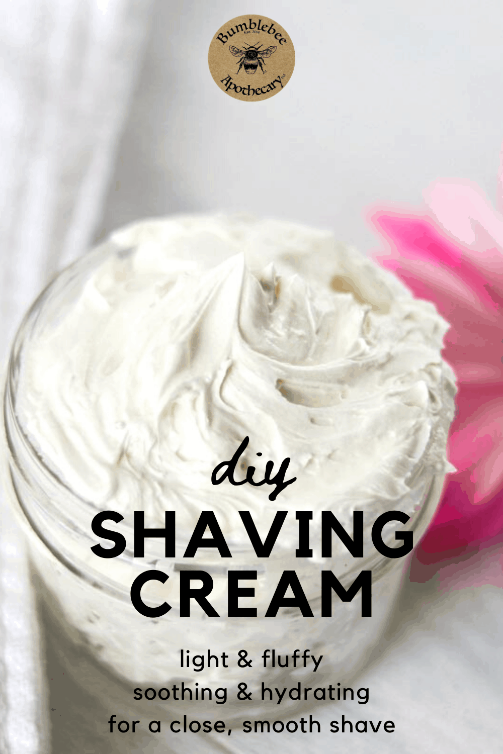 DIY Shaving Cream Soothing and Hydrating Bumblebee Apothecary