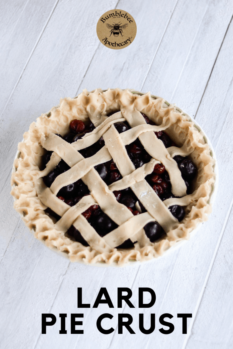 Lard Pie Crust Recipe Bumblebee Apothecary