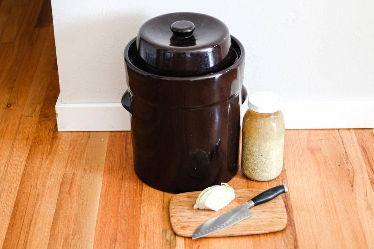 Sauerkraut recipe crock
