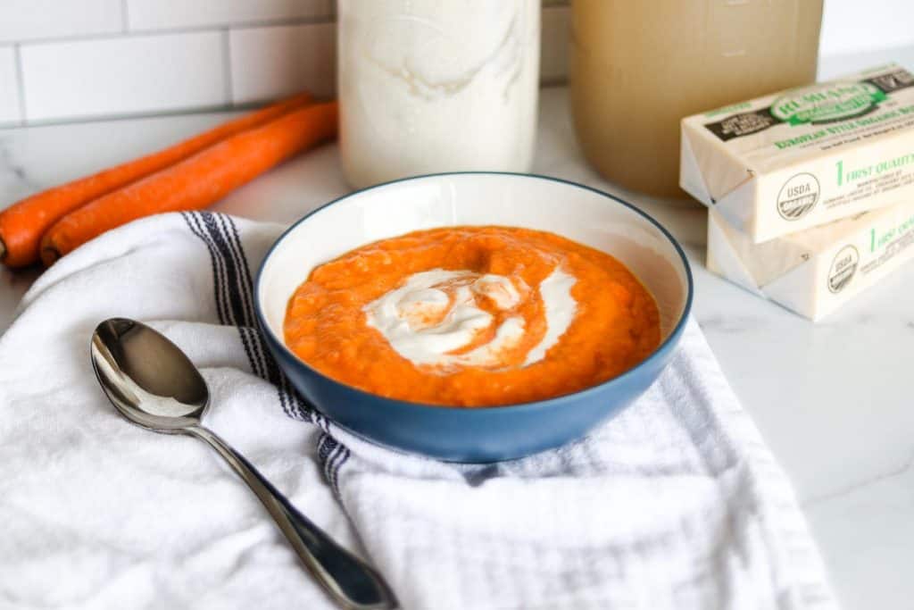 Blended carrot soup recipe