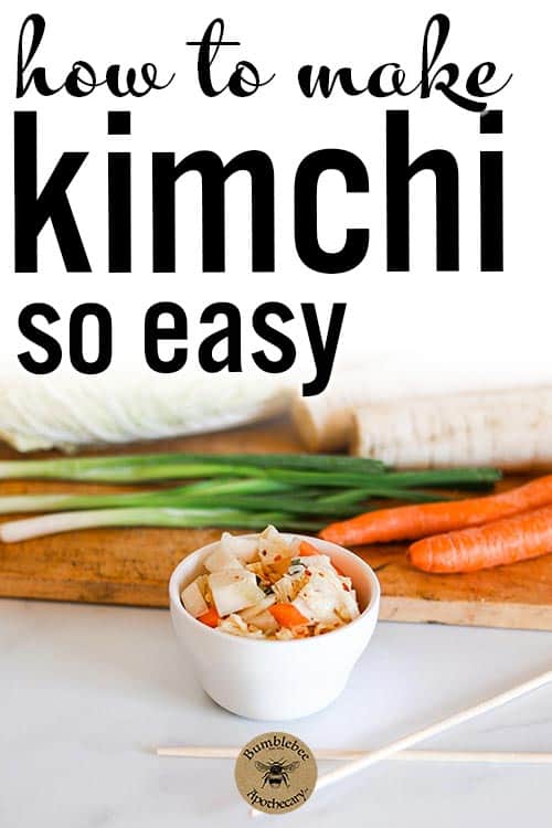An easy homemade kimchi recipe that is delicious, healthy, and probiotic. Perfect for paleo, whole 30, AIP, and GAPS diet. Kimchi recipe ideas healthy, easy, Korean, traditional, best. #foodanddrink #healthyrecipes #fermented