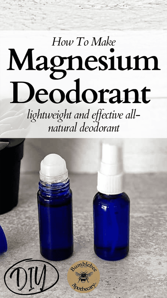 How to make magnesium deodorant