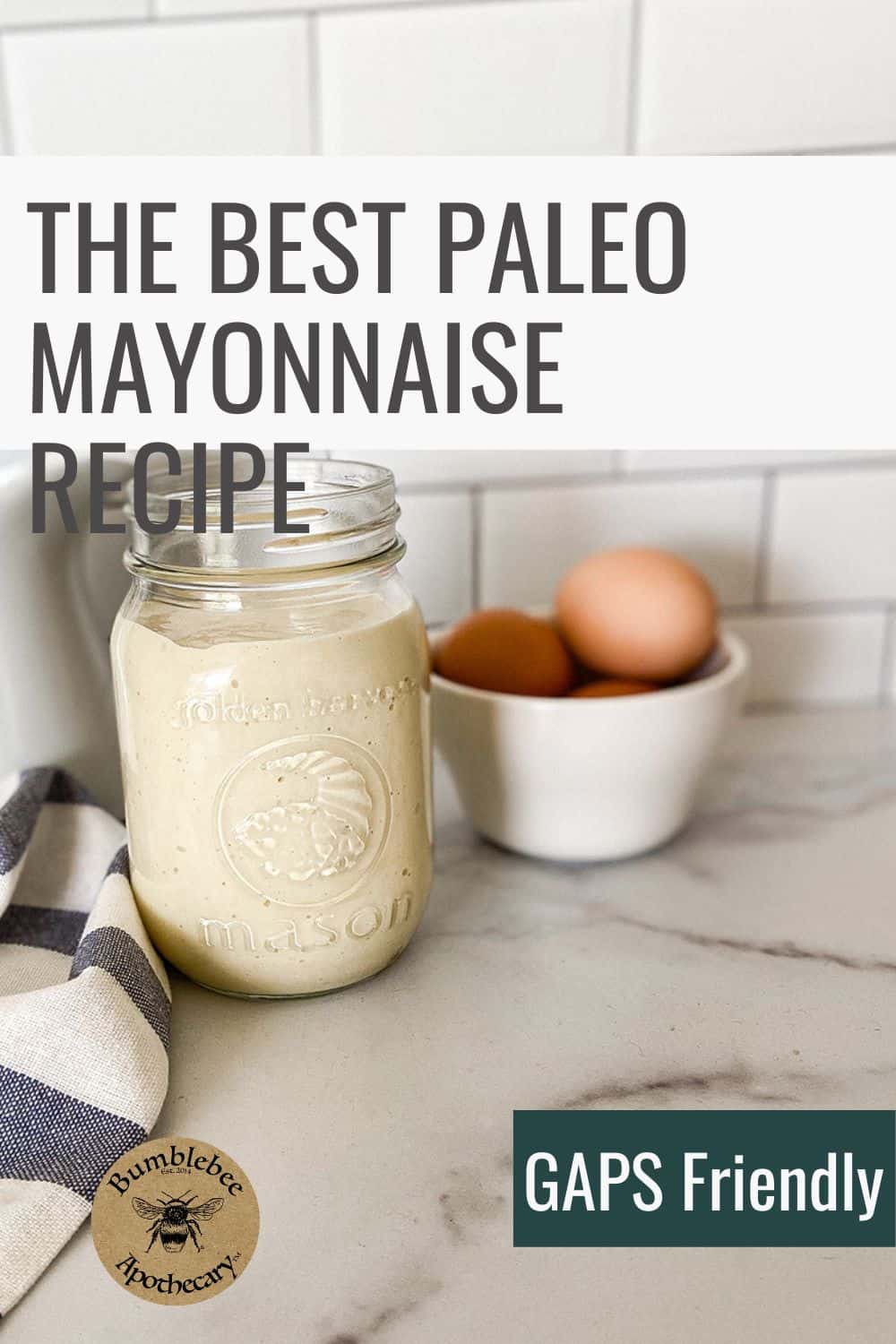 Paleo Mayonnaise Recipe with an Immersion Blender - Bumblebee Apothecary