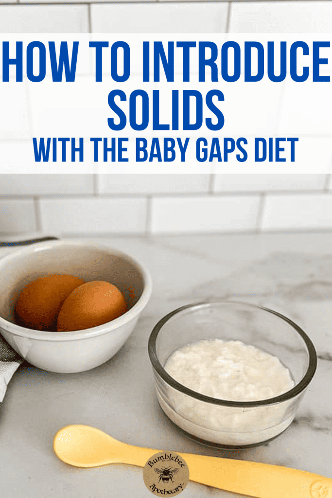 Step by step guide on how to introduce solids with the baby GAPS diet