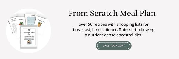 From Scratch Meal Plan