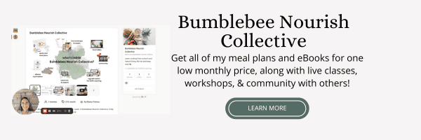 Bumblebee Nourish Collective membership for learning from scratch cooking and natural living